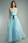 Basix Black Label Strapless Evening Gown