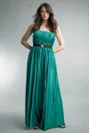 Basix Black Label Strapless Gown With Belt