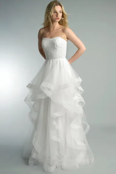 Basix Black Label Strapless Pearl Top Gown