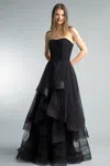 Basix Black Label Strapless Pearl Top Gown