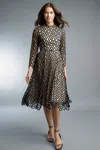Basix Black Label Three Quarter Sleeve Cocktail Dress