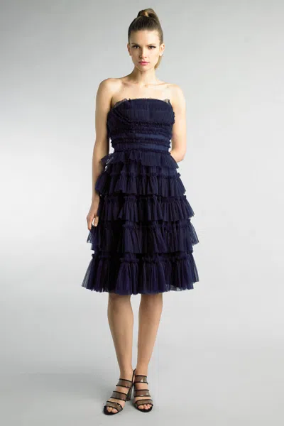 Basix Black Label Tiered Strapless Cocktail Dress