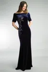 Basix Black Label Velvet Evening Gown