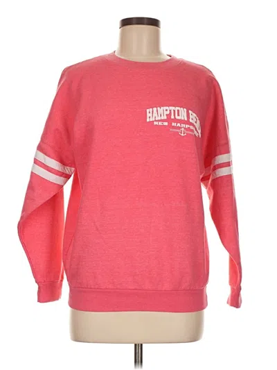 Pre-owned Basix Of America Sweatshirt In Pink