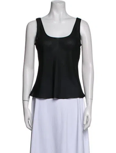 Pre-owned Basix Scoop Neck Sleeveless Top In Multi