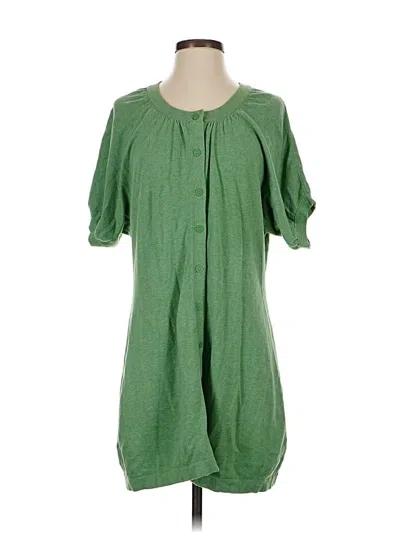 Pre-owned Bask Cardigan Sweater In Green