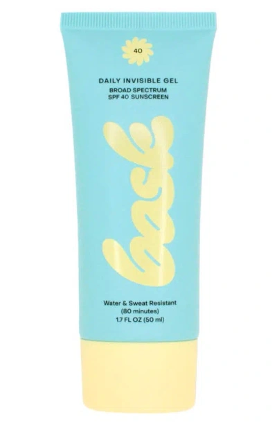 Bask Daily Invisible Gel Spf 40 Broad Spectrum Sunscreen, 1.7 oz In Blue