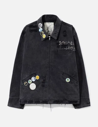 Basketcase Charms Work Jacket In Black/黑色/블랙/ブラック