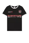 Basketcase Computer Ringer Tee In Black & White