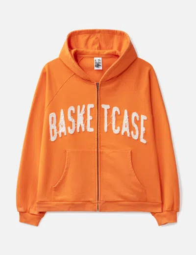 Basketcase Dweller Zip-up Hoodie In Orange