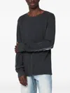 Basketcase Gallery Abstract-print Long-sleeve Sweatshirt In Gray