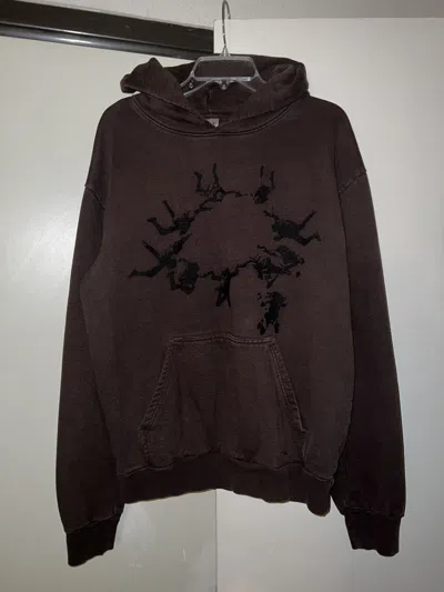 Pre-owned Basketcase Gallery Basketcase Parachute Hoodie Size M In Brown