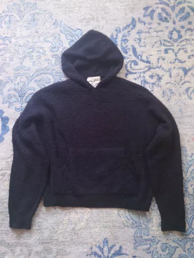 Pre-owned Basketcase Gallery Basketcase Sample Mohair Hoodie In Black