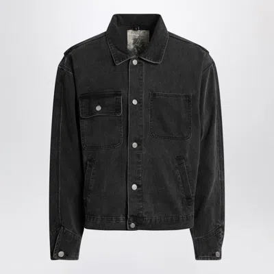 BASKETCASE GALLERY BLACK WASHED DENIM JACKET