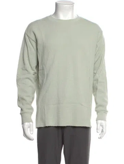Pre-owned Basketcase Gallery Crew Neck Long Sleeve Pullover In Green