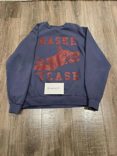Pre-owned Basketcase Gallery Crewneck In Navy/red
