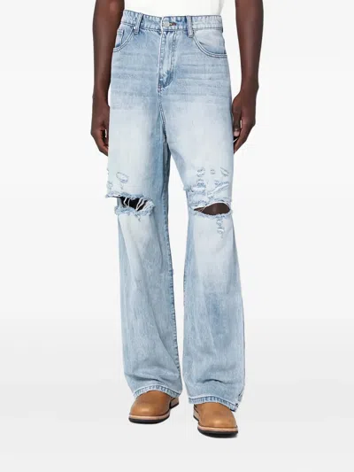 Basketcase Gallery Distressed-knee Jeans