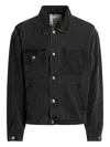 Basketcase Gallery Double-pocket Denim Jacket In Black