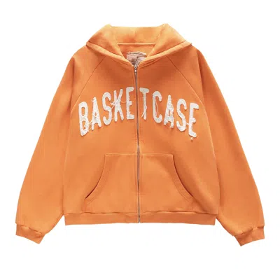 Pre-owned Basketcase Gallery Dweller Zip Up 'orange' | Men's Size L
