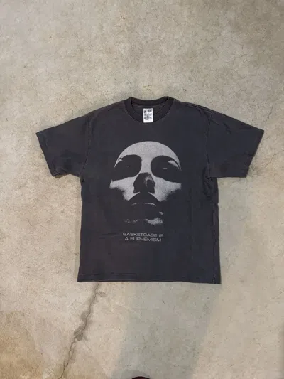 Pre-owned Basketcase Gallery Euphemism Tee In Gray