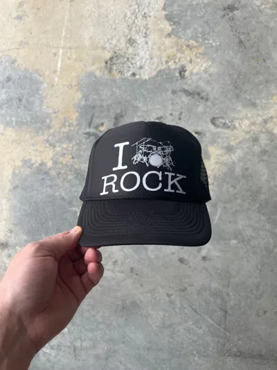 Pre-owned Basketcase Gallery I Rock Trucker Hat In Black