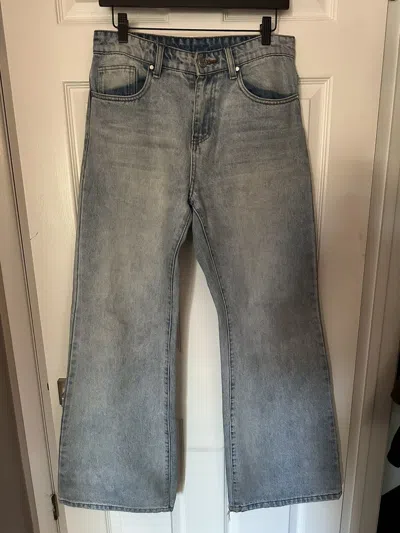 Pre-owned Basketcase Gallery Lax Flair Denim In Blue