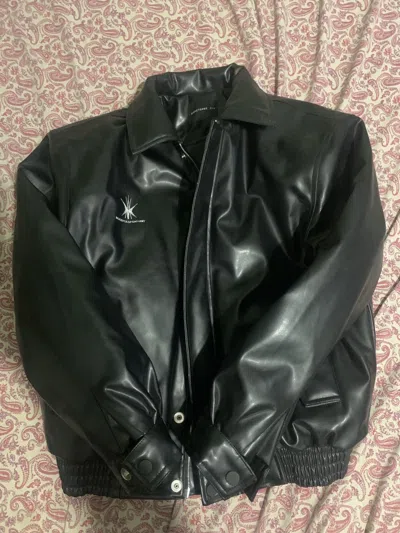 Pre-owned Basketcase Gallery Leather Jacket In Black