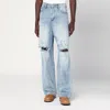 Basketcase Gallery Light Blue Washed Jeans With Rips