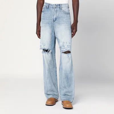 BASKETCASE GALLERY BASKETCASE GALLERY  LIGHT BLUE WASHED JEANS WITH RIPS