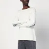 Basketcase Gallery White Cotton Crewneck Sweater