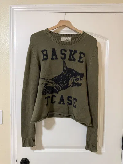 Pre-owned Basketcase Gallery Olive Knit In Green