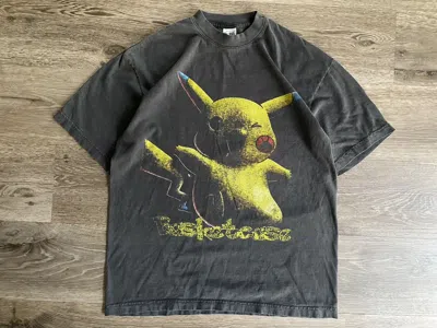 Pre-owned Basketcase Gallery “pikachu” Bütleg T-shirt In Black