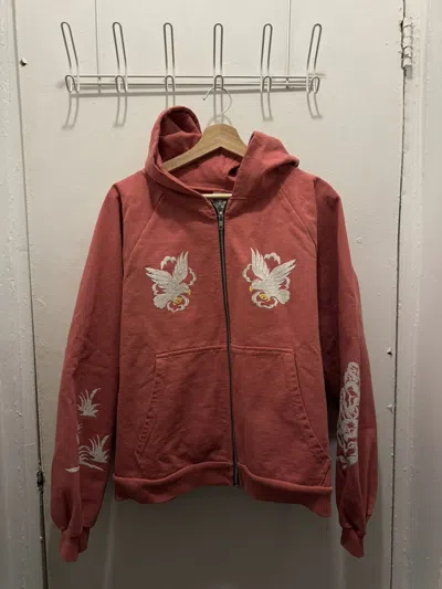 Pre-owned Basketcase Gallery Souvenir Zip Up In Red
