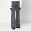 Basketcase Gallery Wide-leg Black Washed Jeans In Gray