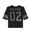 Basketcase Horsecollar Football Short Sleeve Shirt In Black
