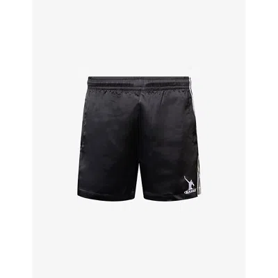 Basketcase Mens Drawstring Two-slip-pockets Woven Shorts Black Xl