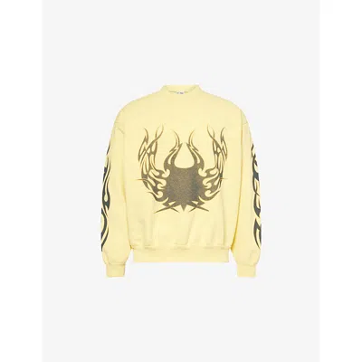 Basketcase Mens  Scar Graphic-print Cotton-jersey Sweatshirt
