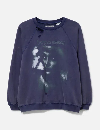 Basketcase Siren, Crewneck In Blue