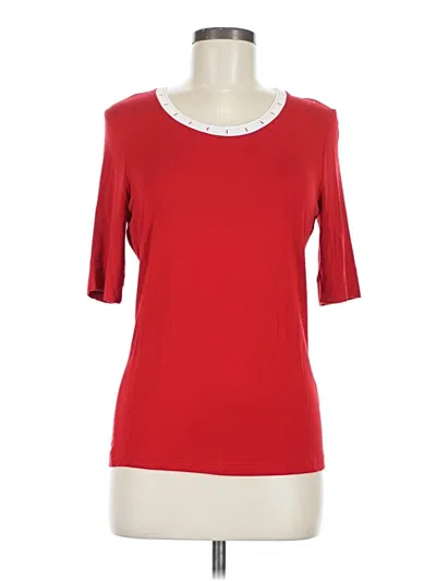Pre-owned Basler 3/4 Sleeve T-shirt In Red