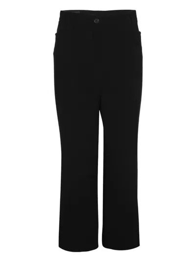 Pre-owned Basler Wide-leg Trousers In Black