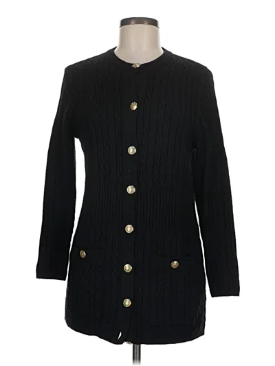 Pre-owned Basler Cardigan Sweater In Black