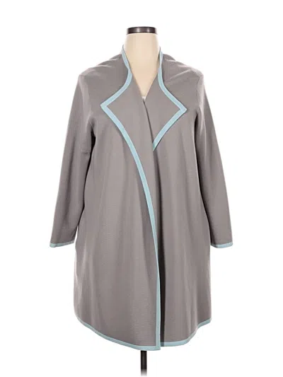 Pre-owned Basler Cardigan Sweater In Gray