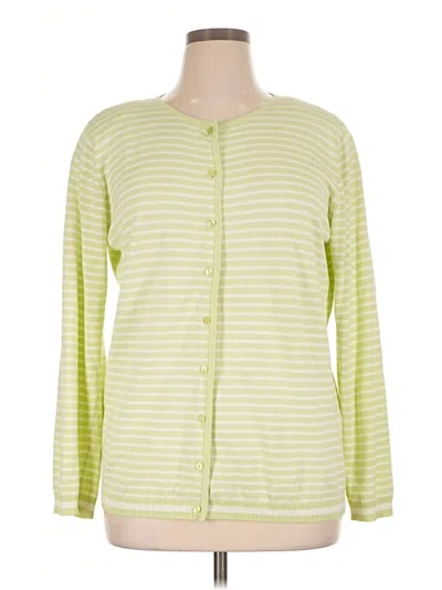 Pre-owned Basler Cardigan Sweater In Green