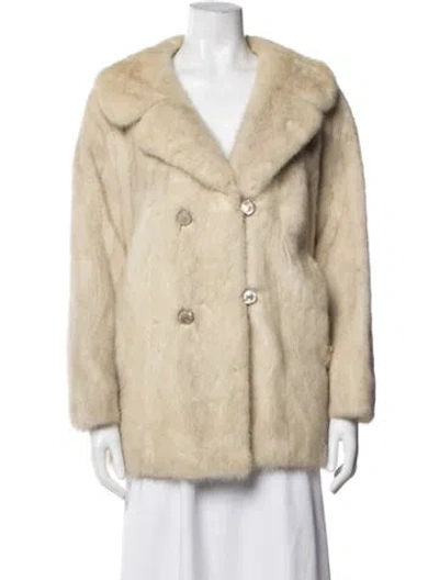 Pre-owned Basler Fox Fur Jacket In Neutrals