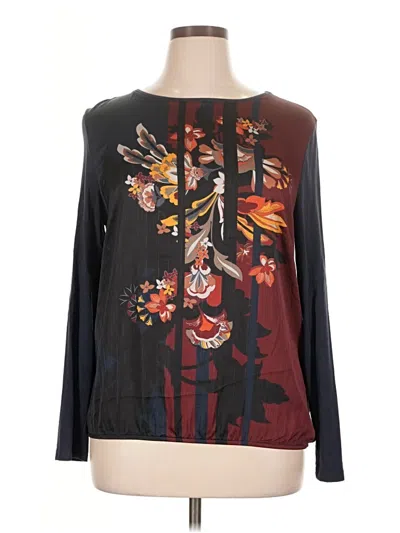 Pre-owned Basler Long Sleeve Blouse In Black