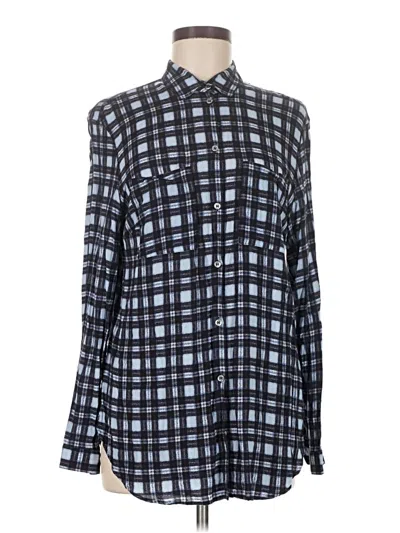 Pre-owned Basler Long Sleeve Blouse In Blue