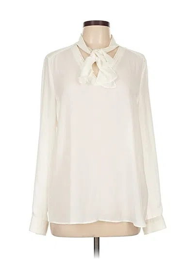 Pre-owned Basler Long Sleeve Blouse In Ivory