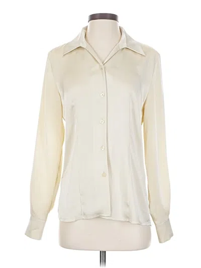 Pre-owned Basler Long Sleeve Blouse In White