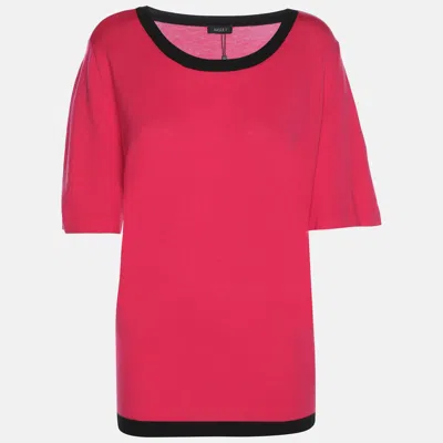 Basler Pink Stretch Knit Tops