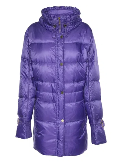 Pre-owned Basler Quilted Coat In Purple